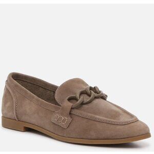 Steve Madden Women's Cardena Pointed Moc Toe Loafer Taupe- 8